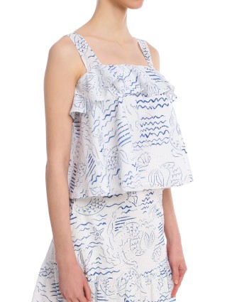 Синій топ KENZO : фото 3 - Invogue